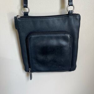 Fossil Classic Black Organizer Crossbody Bag